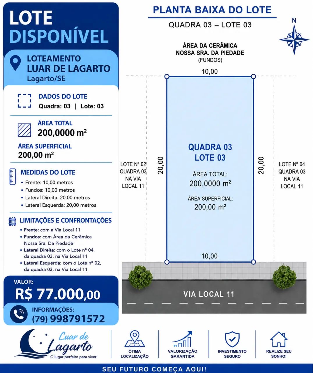 Lote, Terreno, Casa, Galpão  - Foto 3