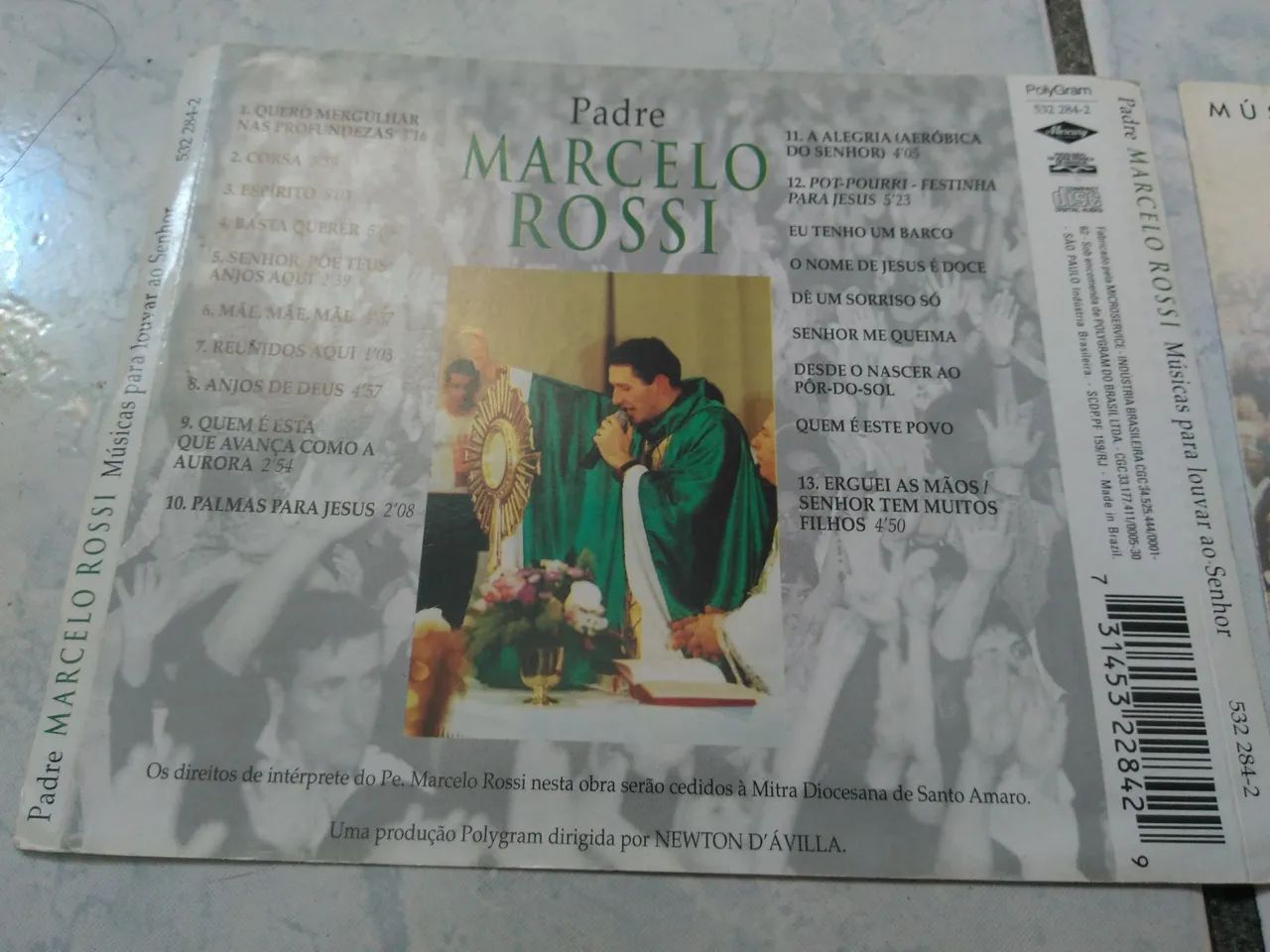 Cd Padre Marcelo Rossi música para louvor o Sr. - Foto 2