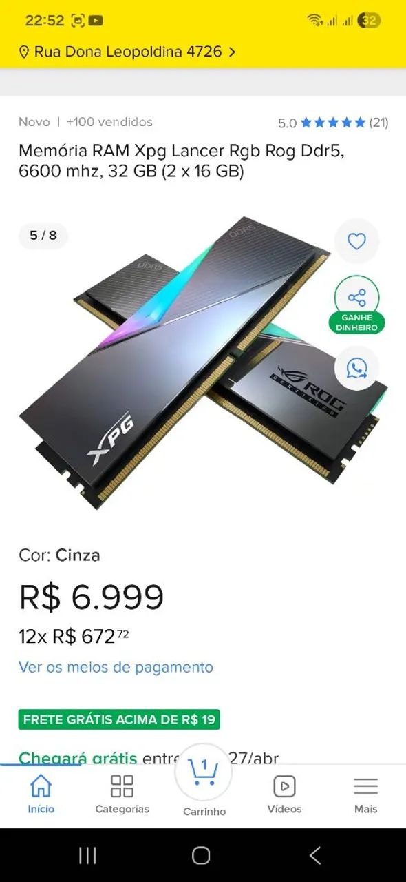 Oportunidade de PC Gamer AM5 todo Rog Strix !!! - Foto 2