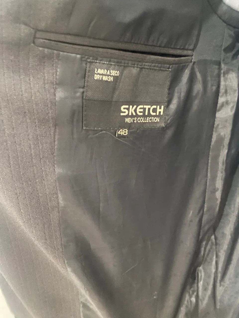 Paletó Blazer Sketch Tamanho 48 Chumbo