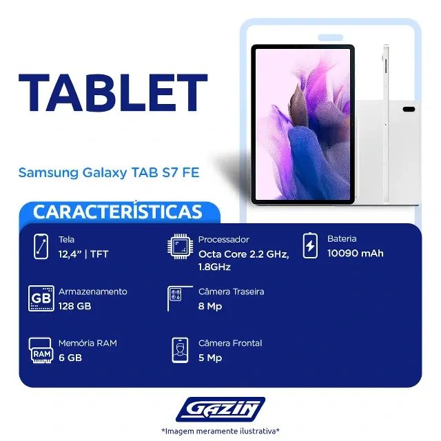 Tablet Samsung Galaxy Tab S7 FE - Foto 4