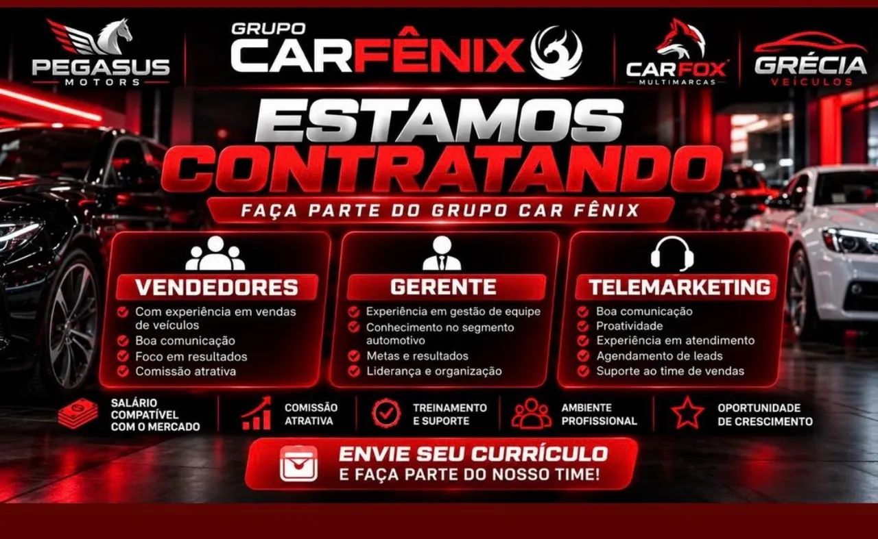 Estamos contratando mesmo sem experiência. 