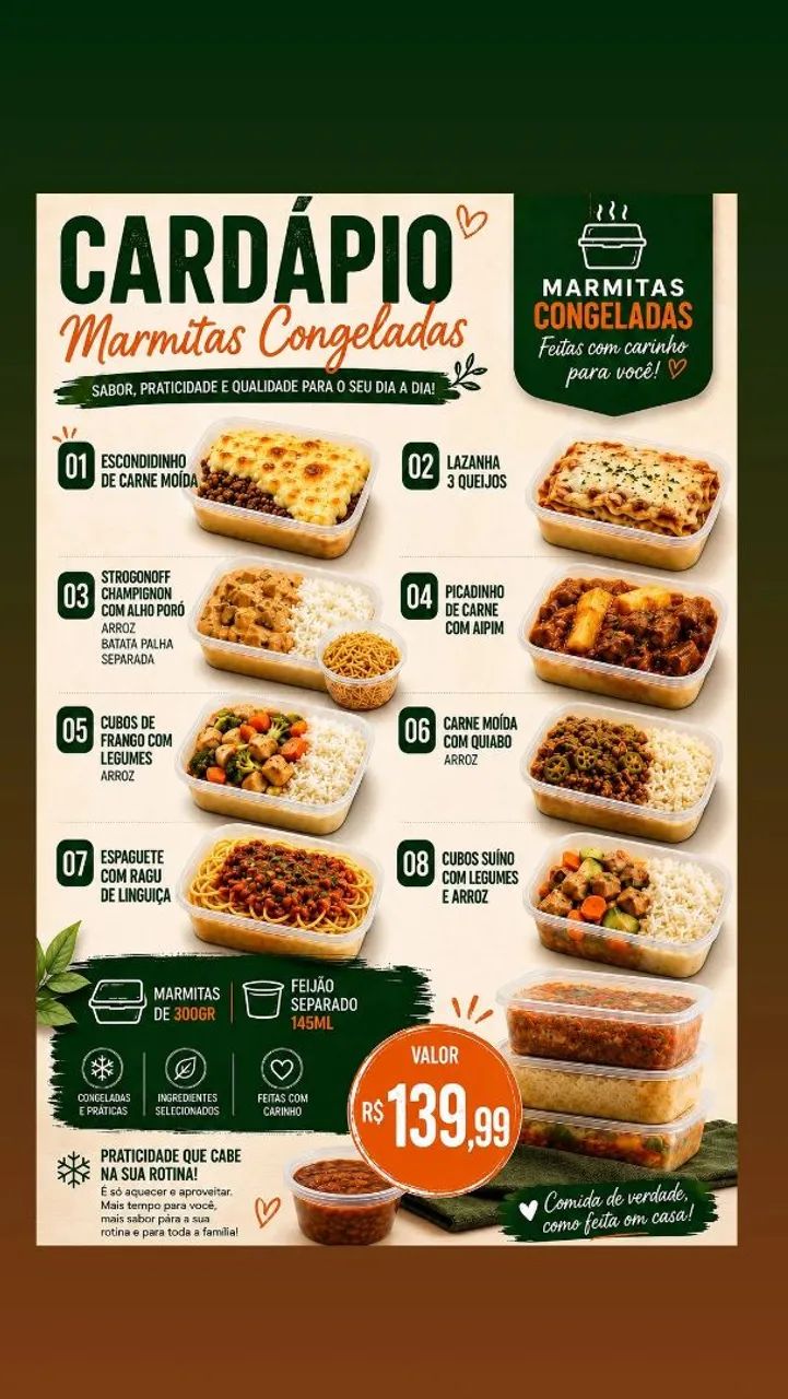Marmitas congeladas