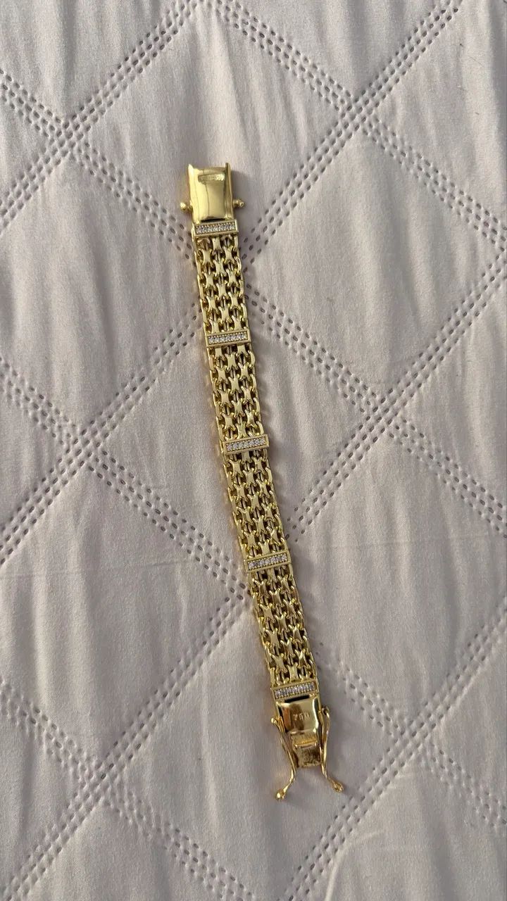 Pulseira banhada a ouro  - Foto 2
