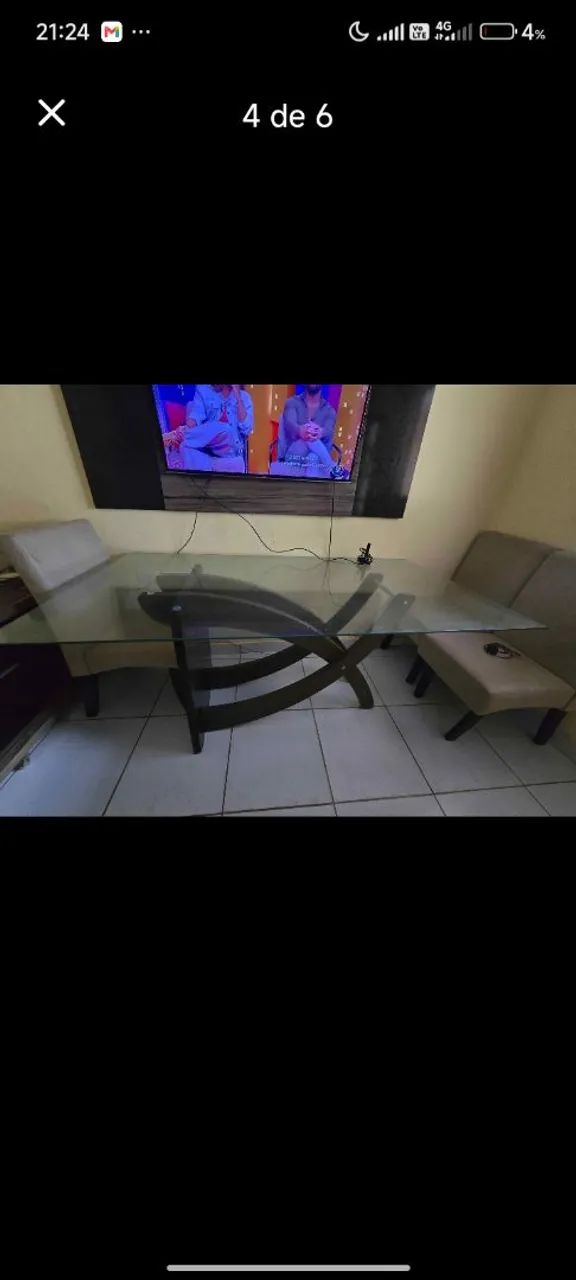 Mesa de jantar de vidro  - Foto 2