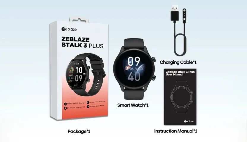 Smartwatch Zeblaze BTalk 3 Plus - Conecte-se e Estilo em um Só Dispositivo! - Foto 3
