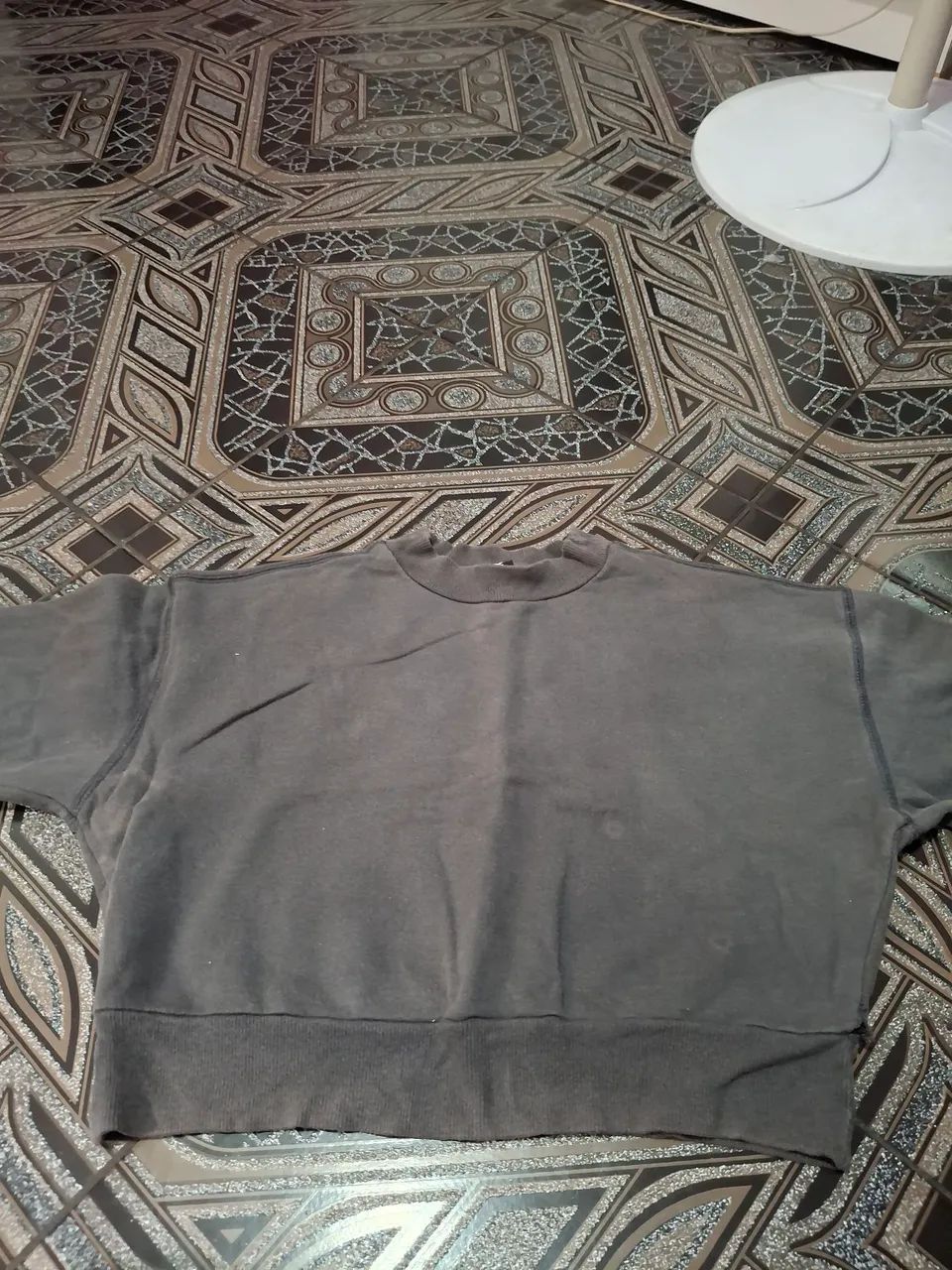 Moletom cropped cinza - Foto 2