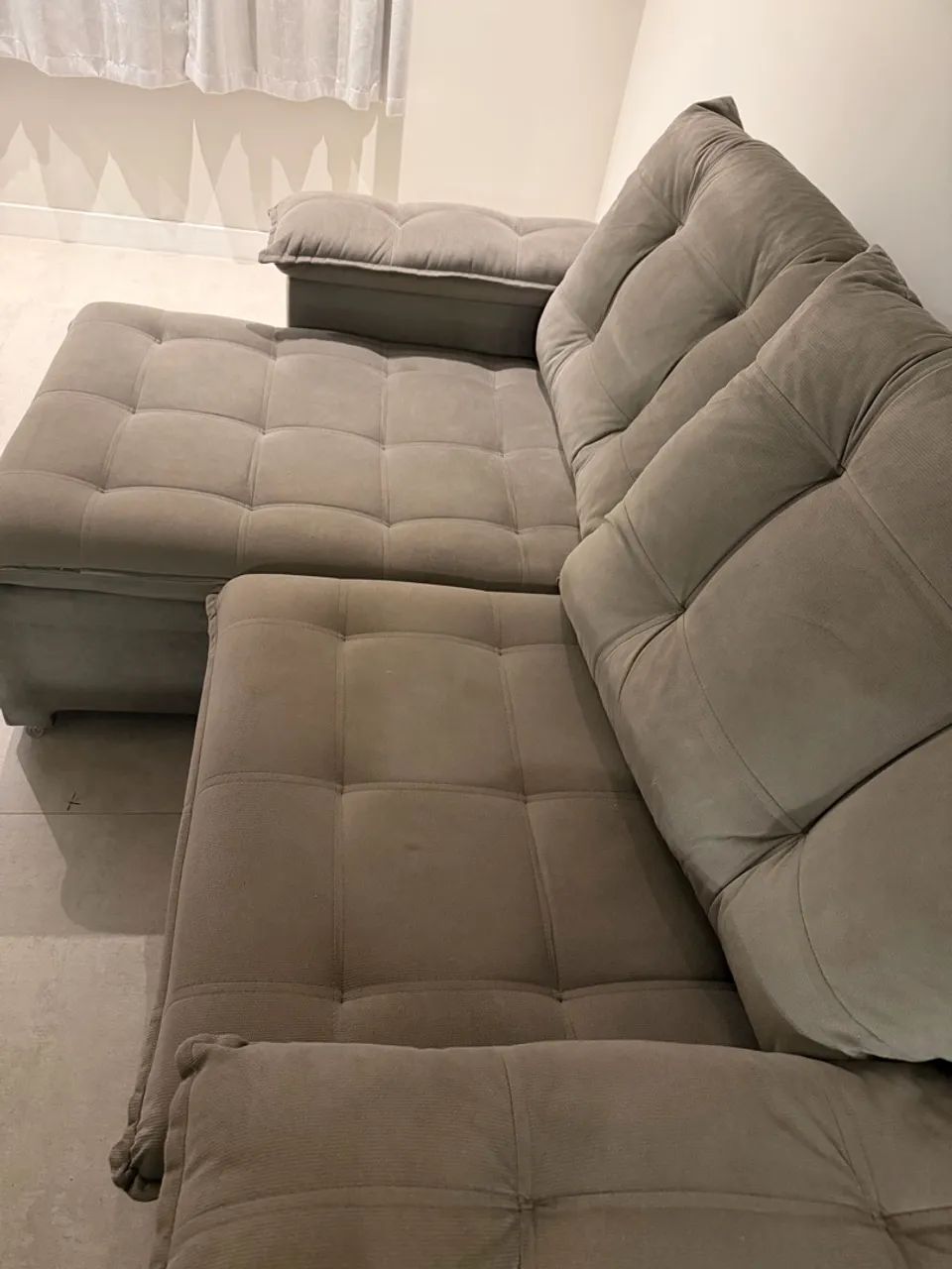 VENDO SOFÁ RETRÁTIL COM CHAISE  - Foto 2