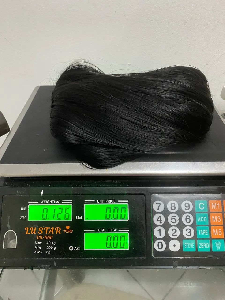 Cabelo humano liso 70 cm