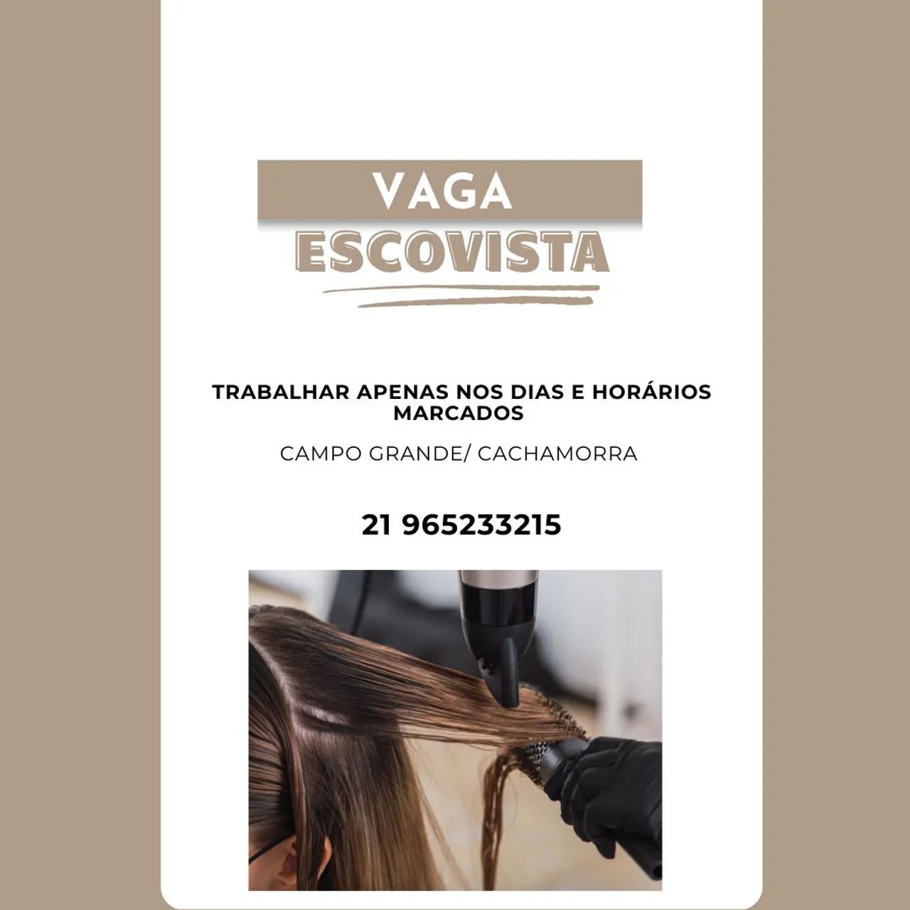 Vaga escovista 