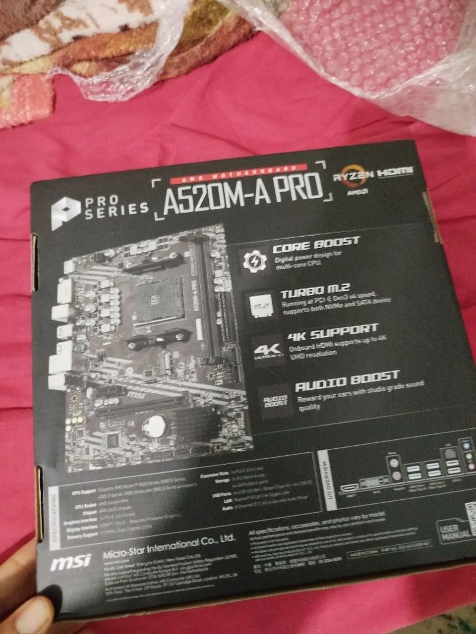 PLACA-MÃE A520 A-PRO AMD-4 - Foto 2