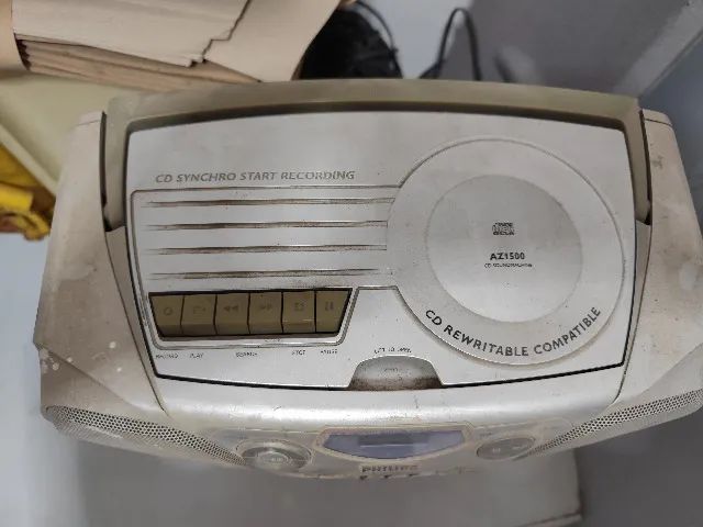 Mini System philips AZ1500 AM FM Tape CD disc - Foto 2