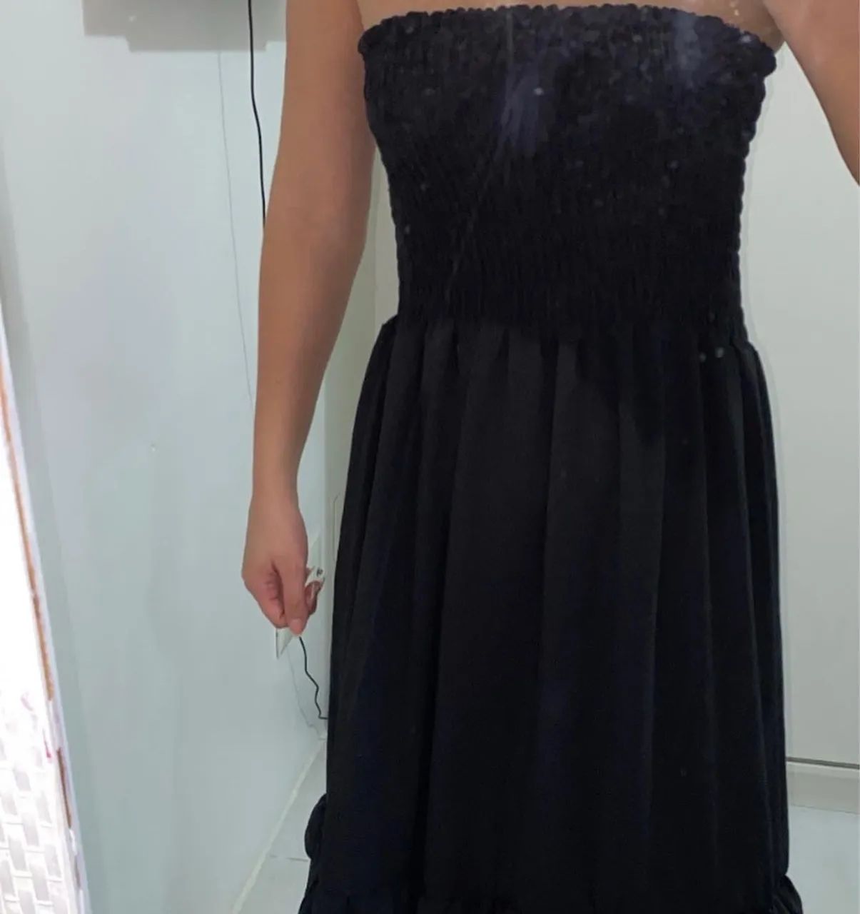 Vestido longo preto - Foto 3