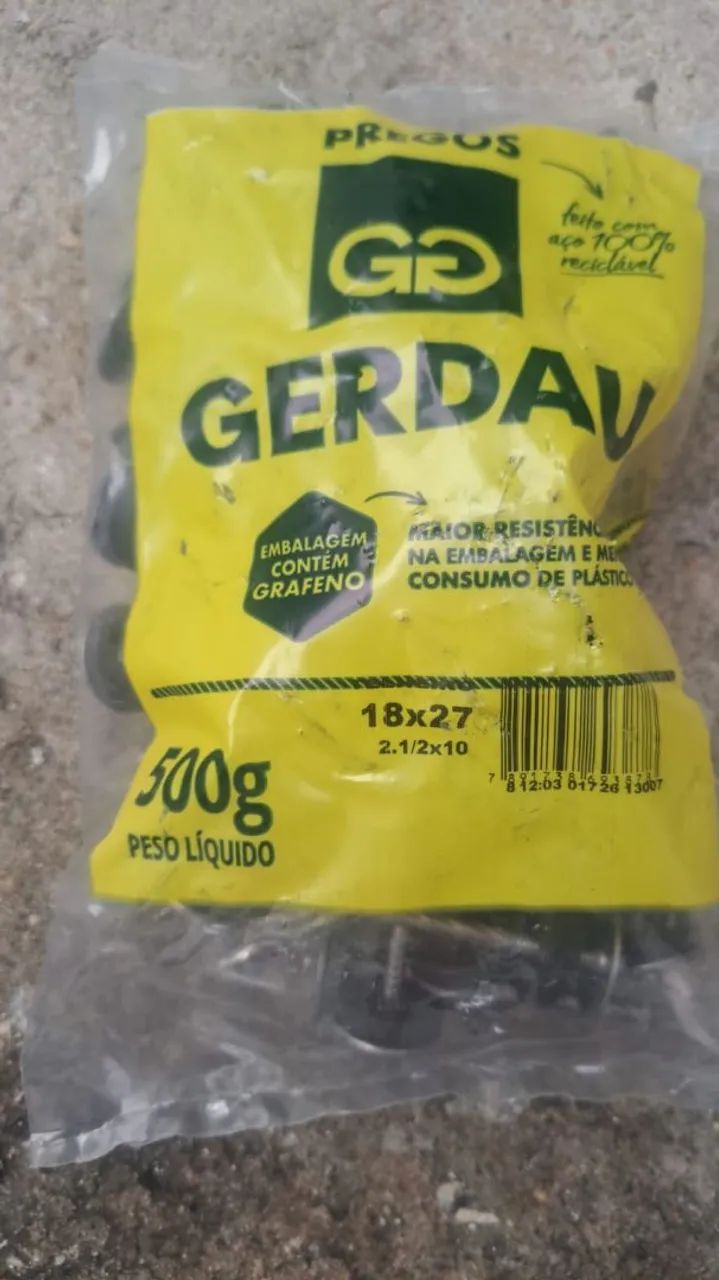2 pacotes Prego TELHEIRO 