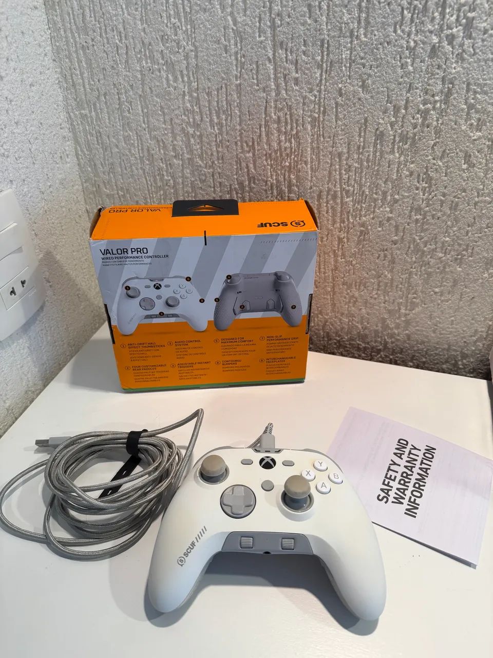 Controle SCUF Valor Pro Xbox PC Com Fio Hall Effect Branco - Foto 2
