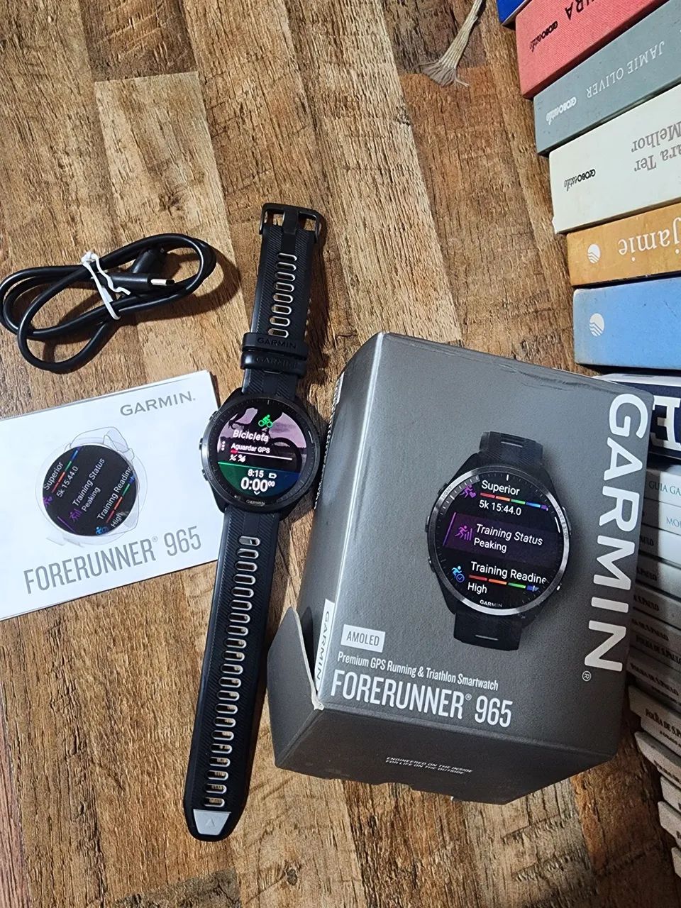 GARMIN FORERUNNER 965 AMOLED - IMPECÁVEL + CAIXA + ACESSÓRIOS - Foto 2