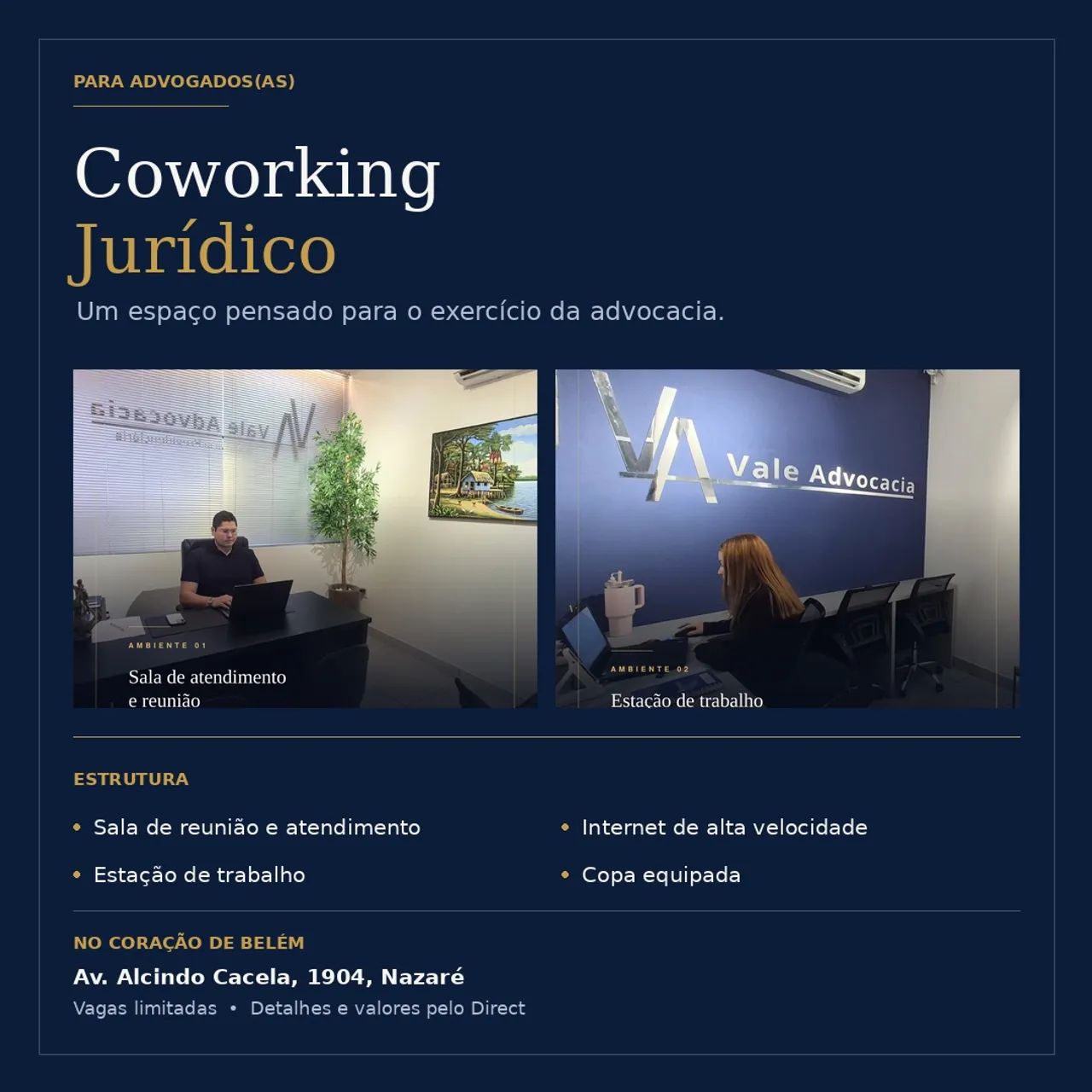 COWORKING JURÍDICO - ESCRITÓRIO 