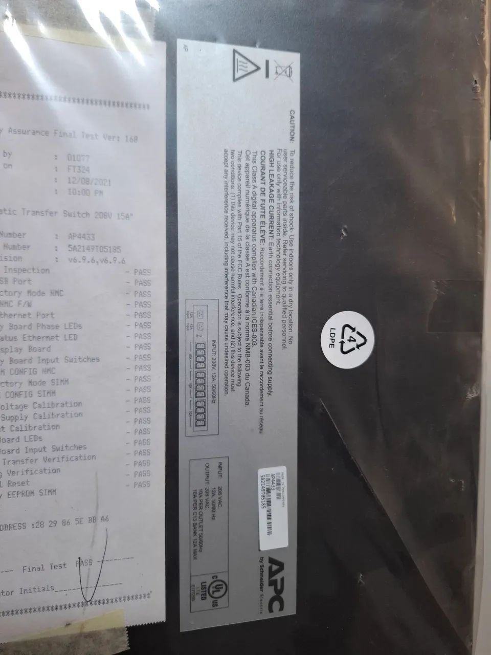 Chave de Transferência Apc ap4433 - Foto 2