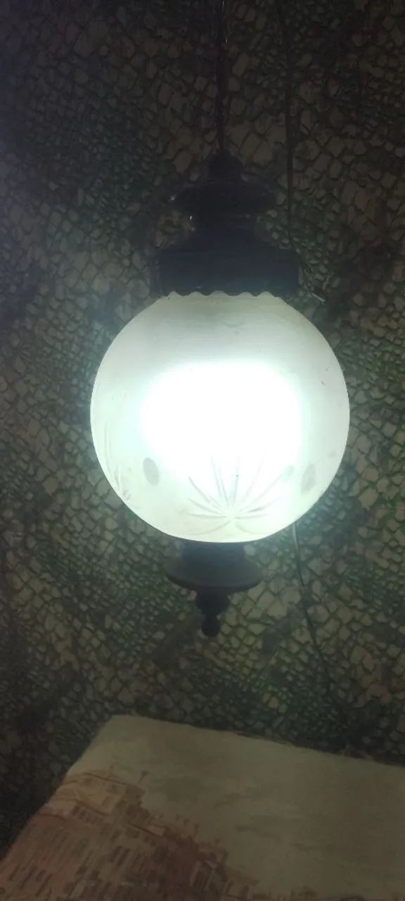 Lustre antigo lua cheia,médio?