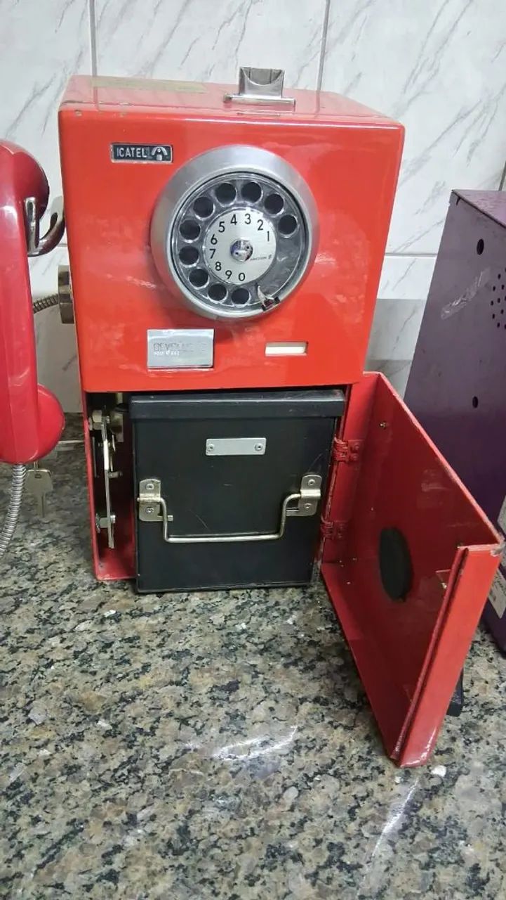 Raridade Orelhão original completo com Cofre 
