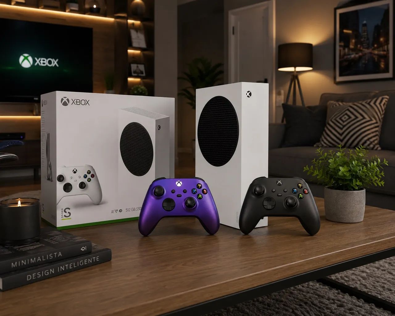 Xbox série s com 2 controles 