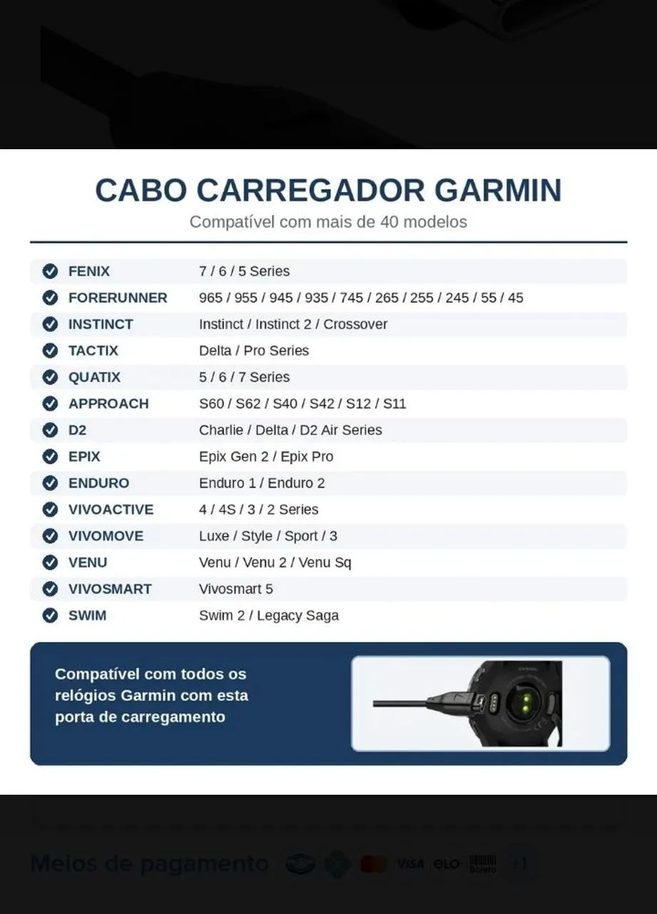 Cabo Carregador Garmin  - Foto 5