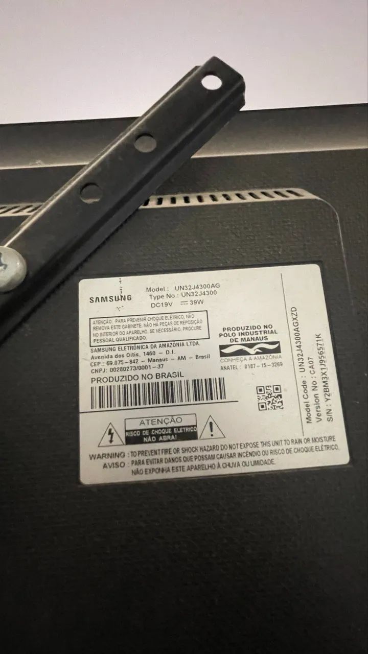 Smart TV Samsung 32 com suporte de parede - Foto 2