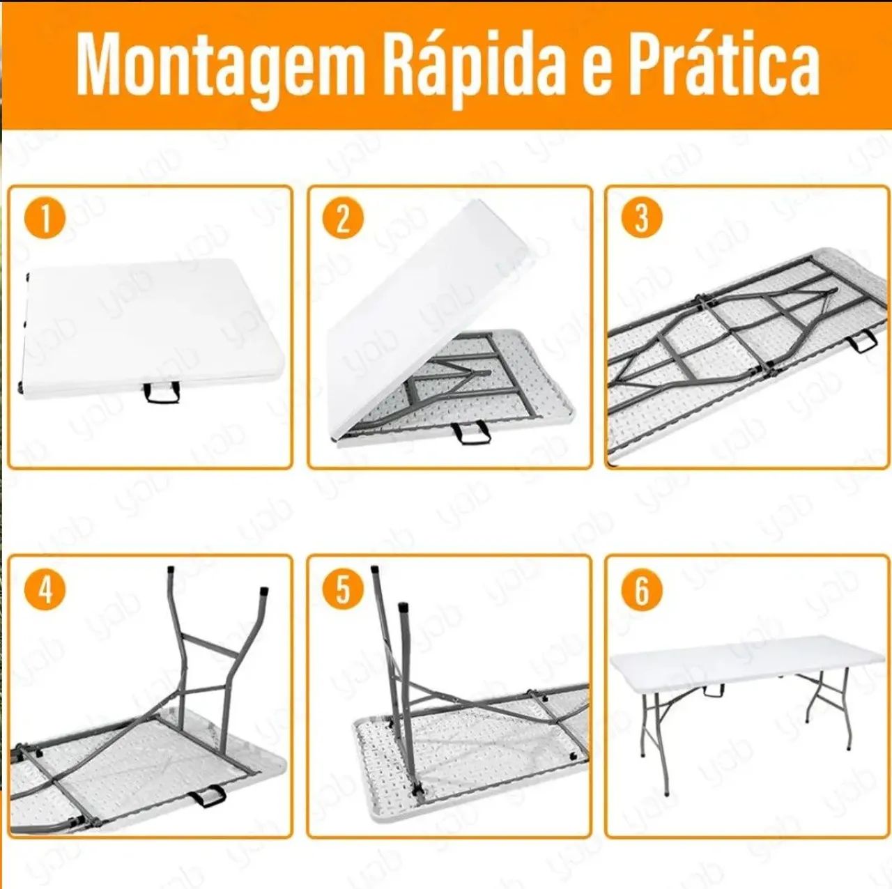 Vendo mesa dobrável 1.80mt - Foto 2