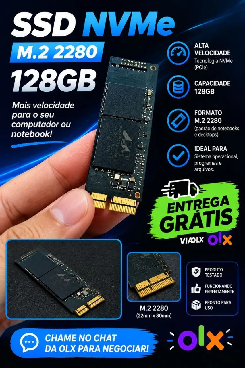 SSD Nvme 128GB 2280 