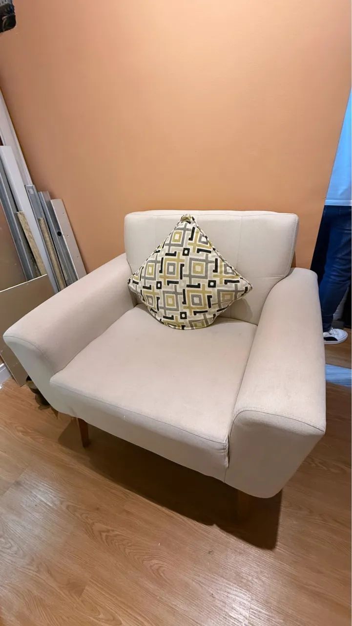 Poltrona de Linho Impermeabilizada