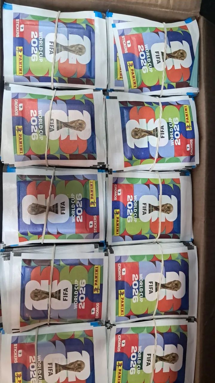 Kit com 10 pacotes  de figurinhas Copa do Mundo 2026  - Foto 2