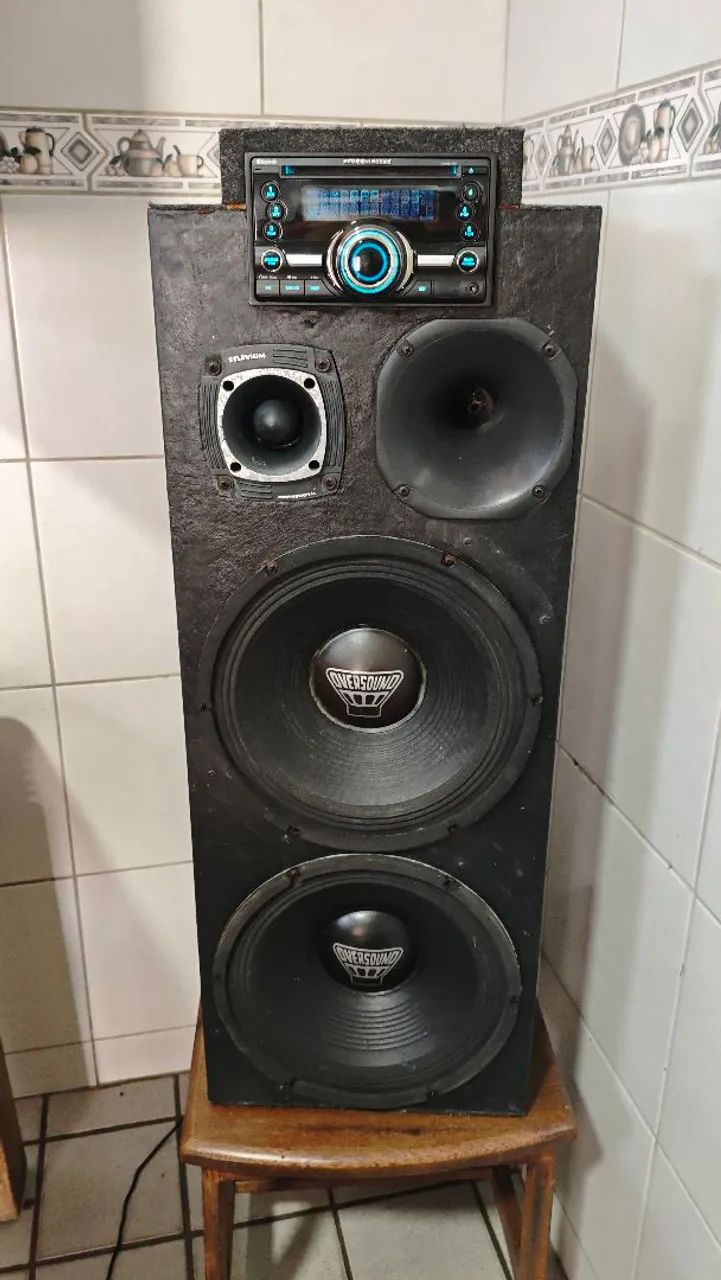 Caixa bob Clarion 12 polegadas com fonte 220v