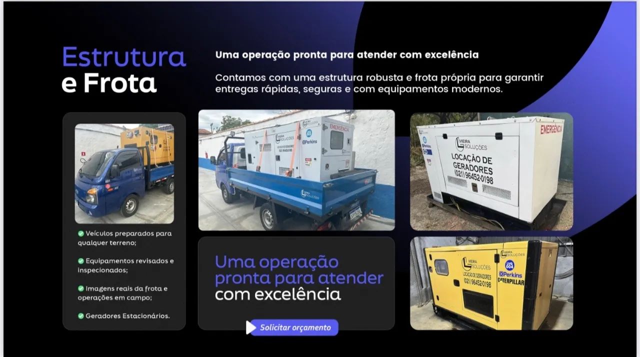 Energia para Produções, Obras e Eventos