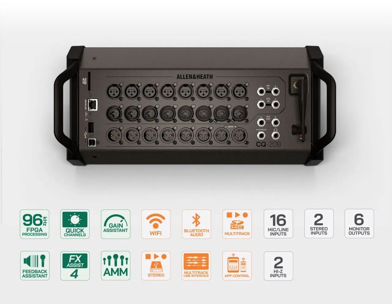 Mesa Digital Allen Heath CQ20B - Nova - Sem uso