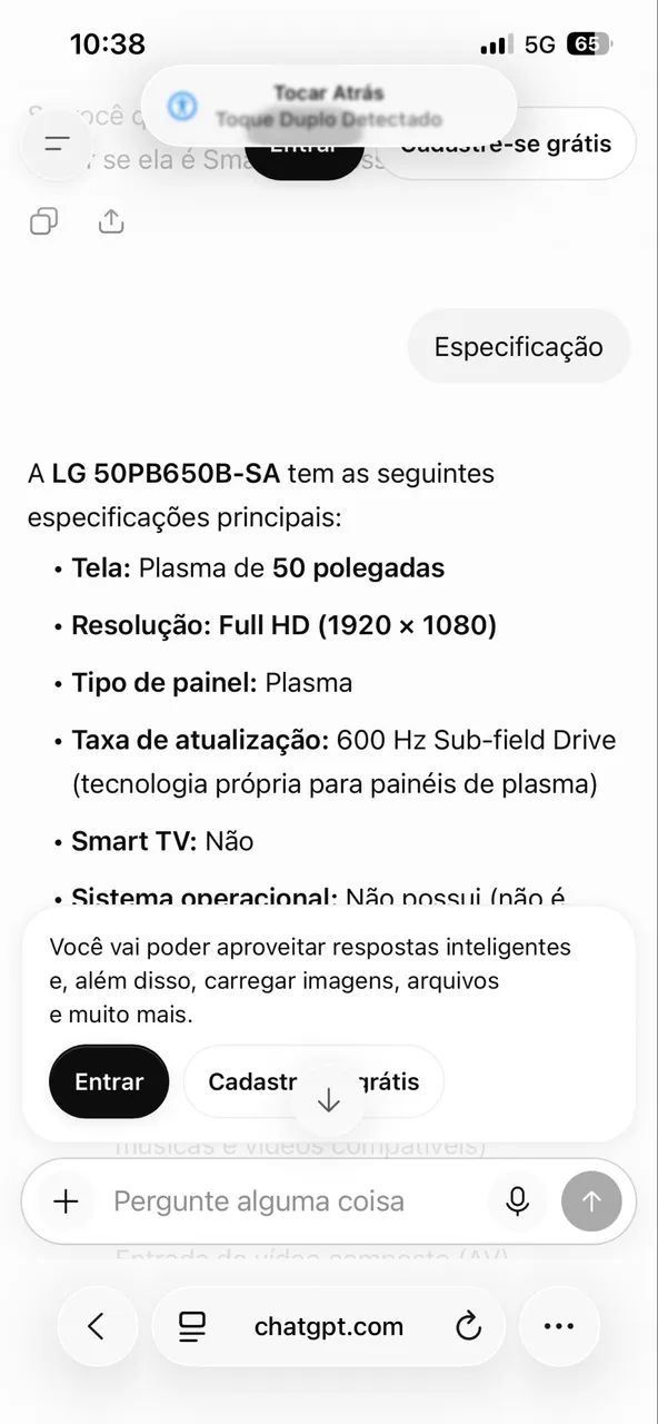Tv LG 50 polegada/ Não é smart