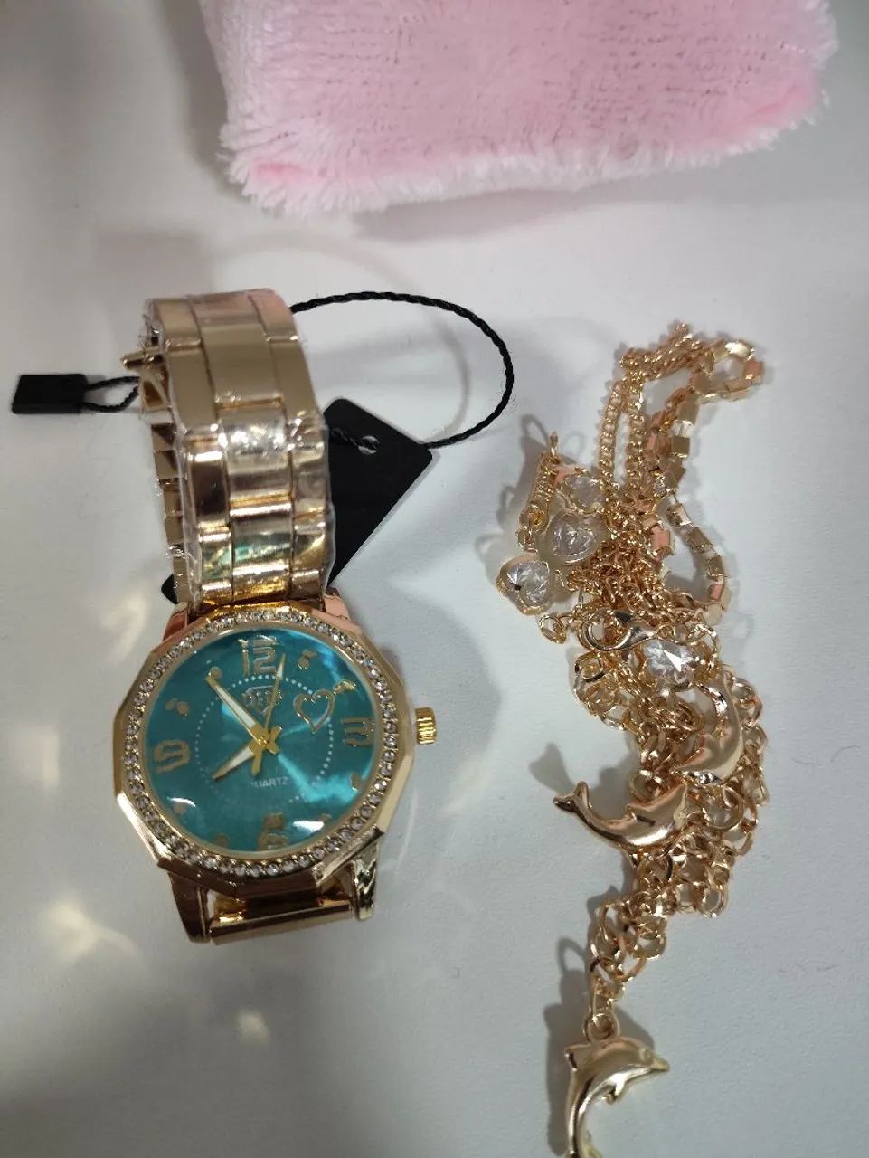 Relógio feminino acompanha pulseirinha  - Foto 2