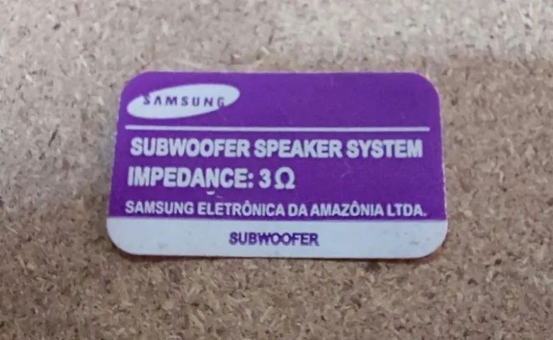 Subwoofer Speaker System Impedance 3 ohms SAMSUNG - Foto 2
