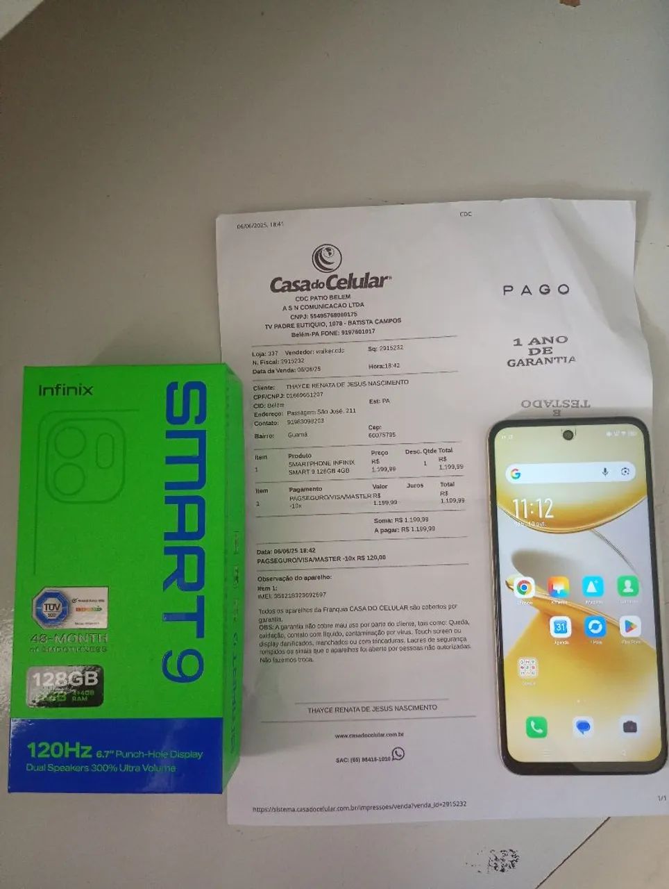Vendo celular infinix smart 9  - Foto 2