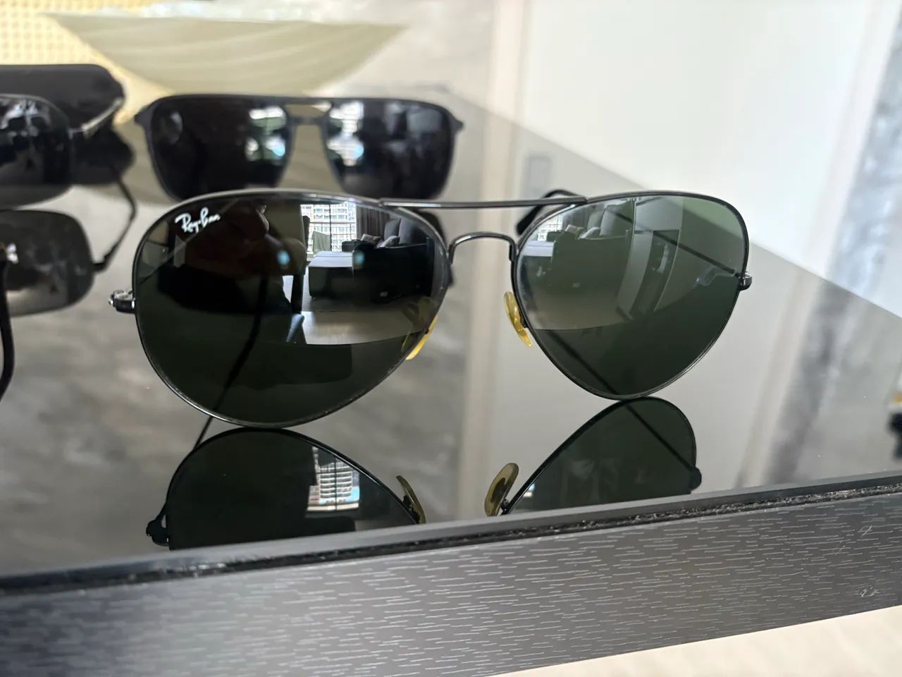 OCULOS ORIGINAL RAY BAN AVIADOR PRETO  - Foto 3