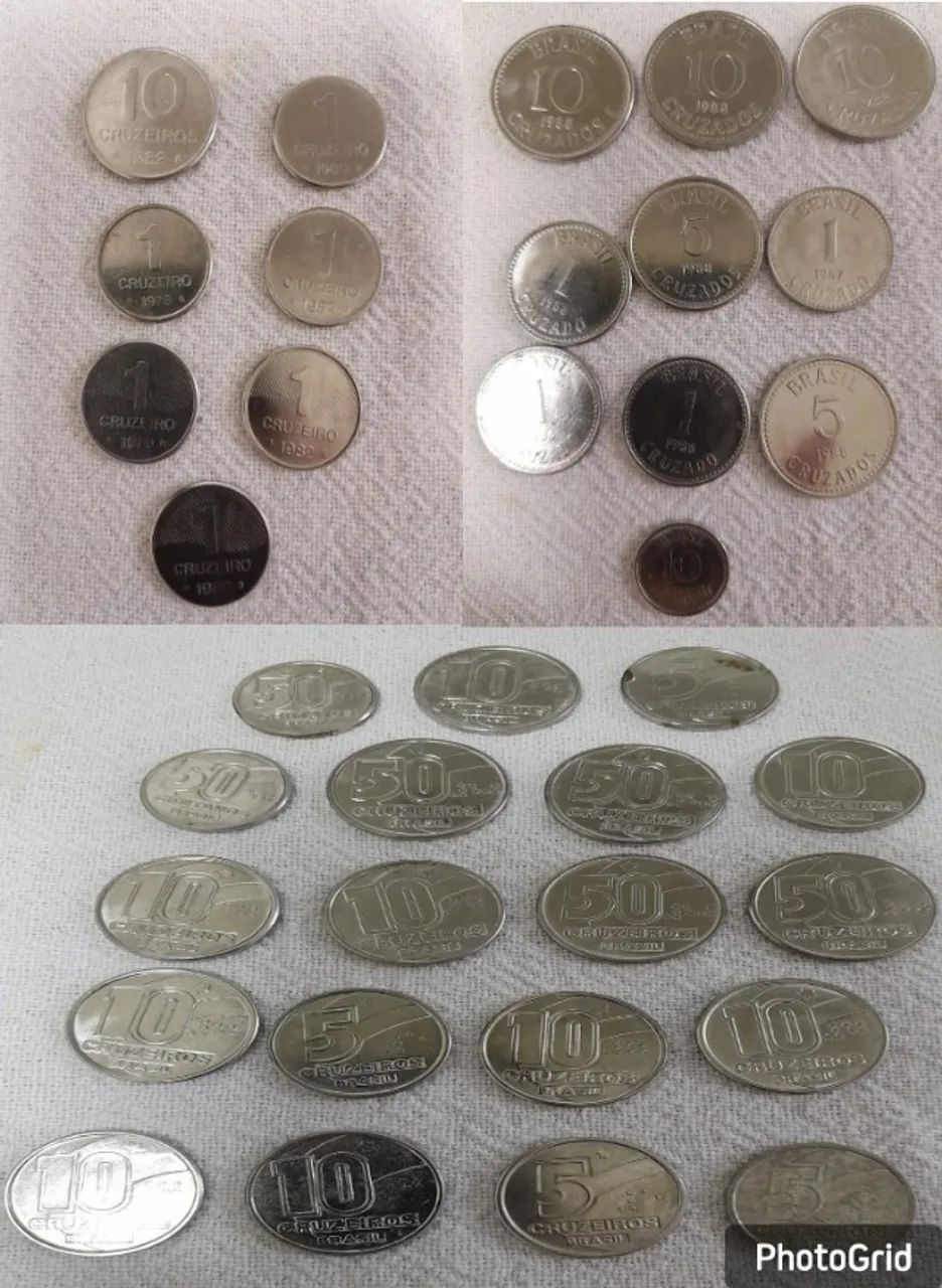 Lote com +70 moedas antigas Brasil e internacionais - coleção - Foto 3