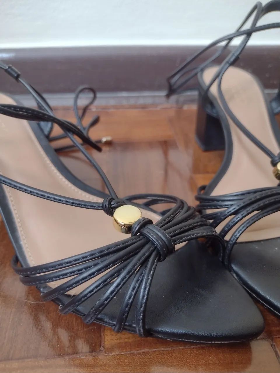 Sandália preta Arezzo  - Foto 3