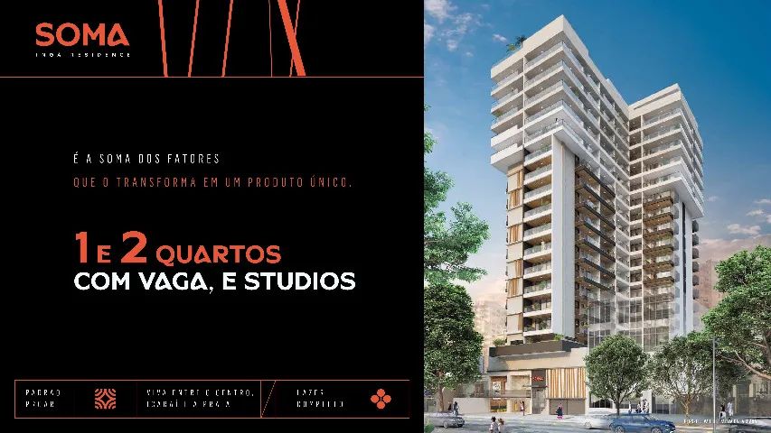 Condomínio Soma Ingá Residence - Apartamentos 1 e 2 quartos - Lançamento