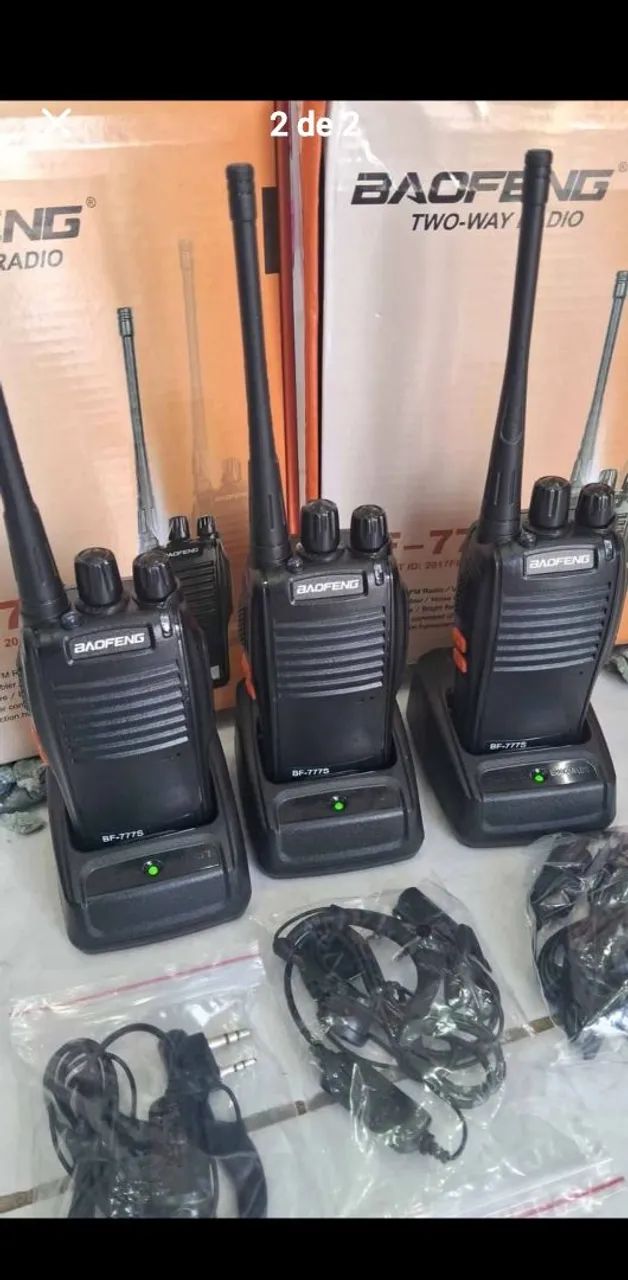 kit 3 rádios comunicador