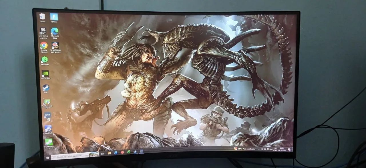 Monitor full HD curvo Acer 165 HZ 27 polegadas - Foto 3