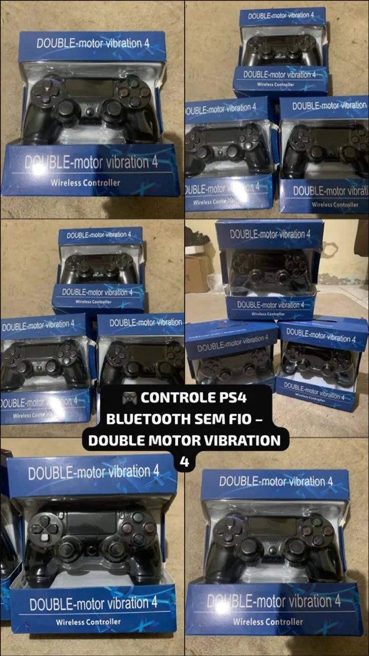 Controle PS4 Sem Fio Bluetooth Double Motor Vibration 4  - Foto 2