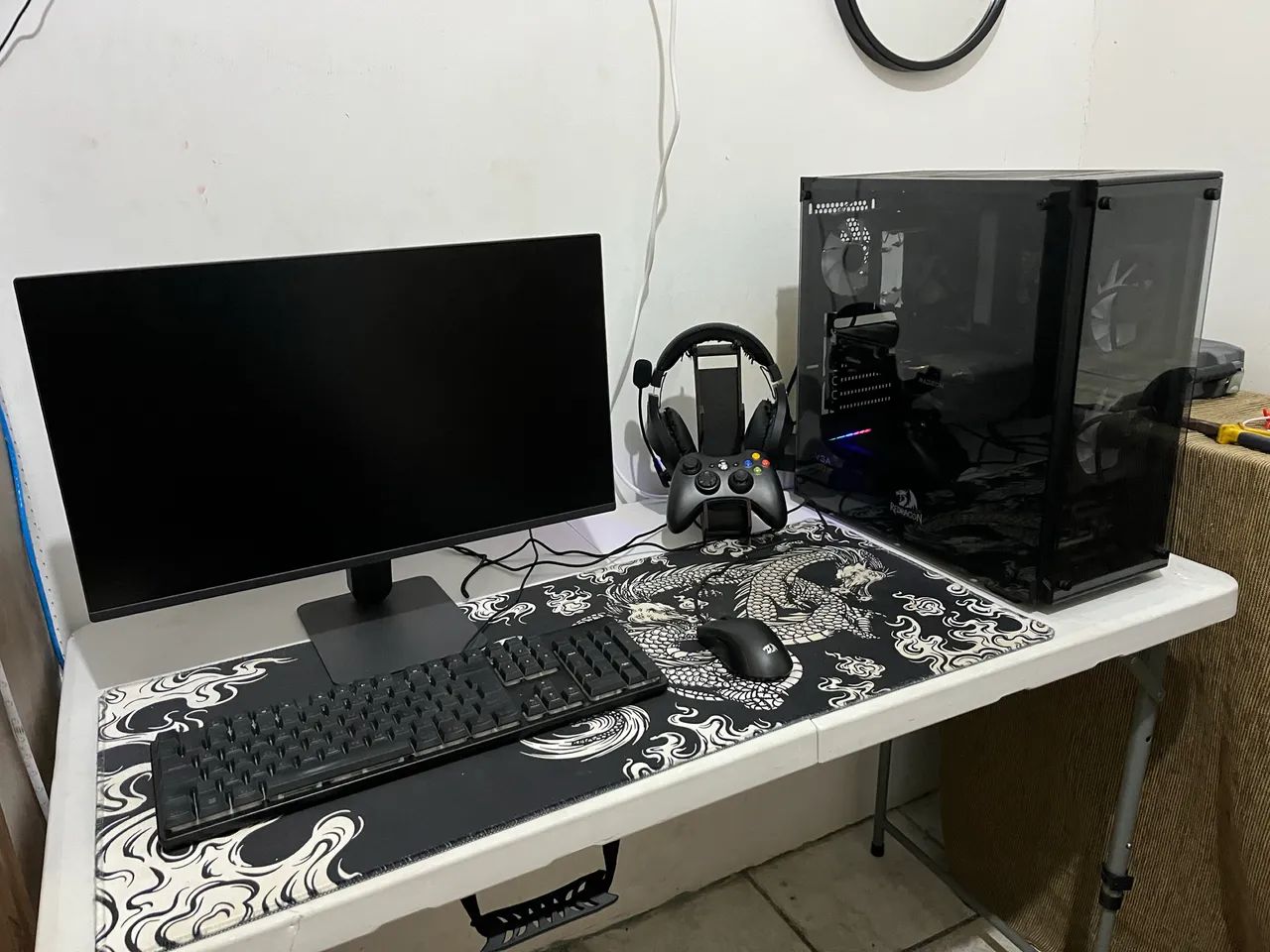 Pc gamer completo Redragon+Apoio de controles e Headset+Mousepad - Foto 5