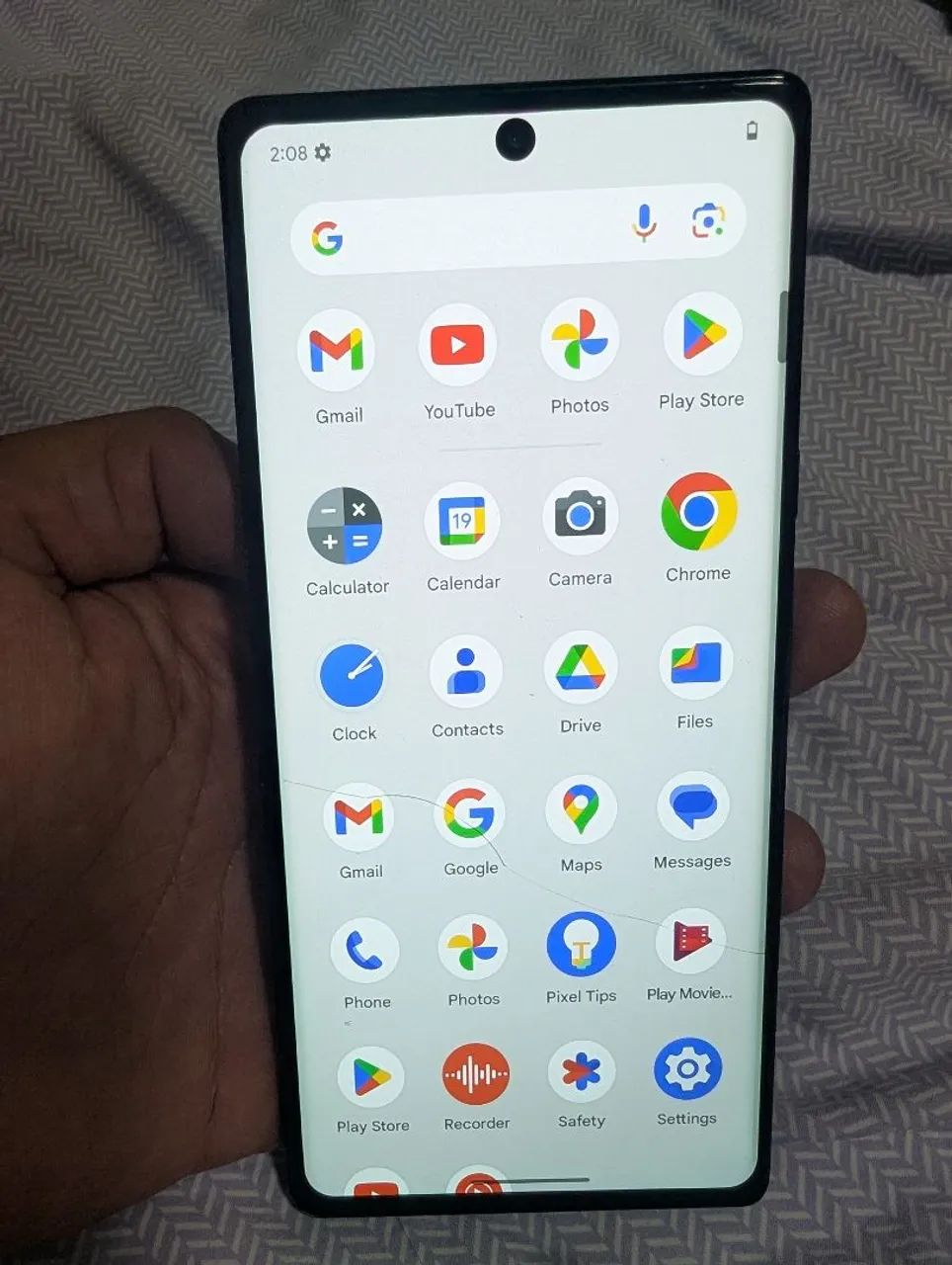 Celular Google Pixel 6 pro 128gb stormy Black com detalhe