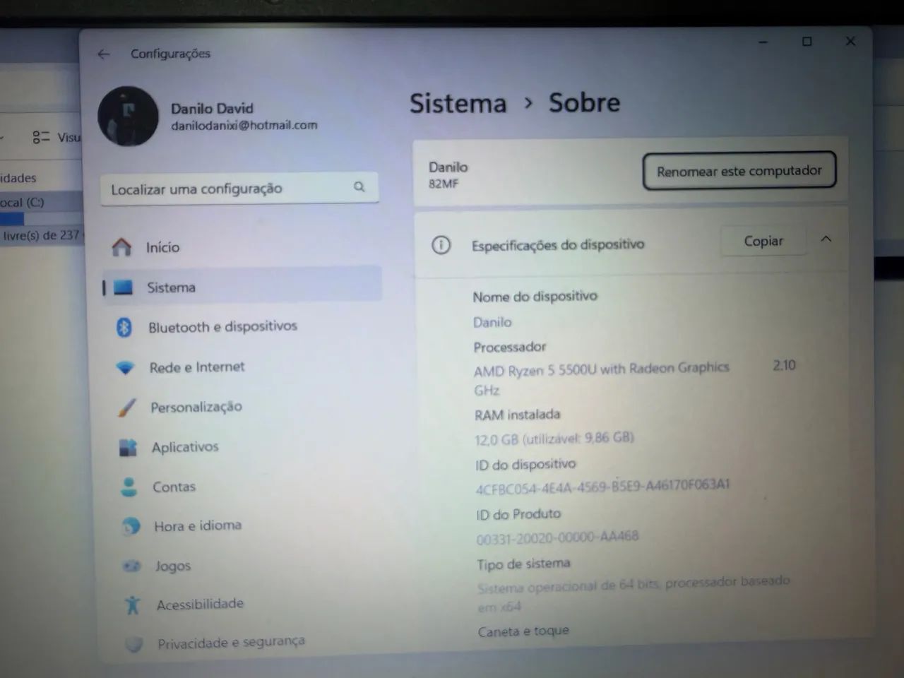 Notebook Lenovo ryzen 5  - Foto 3