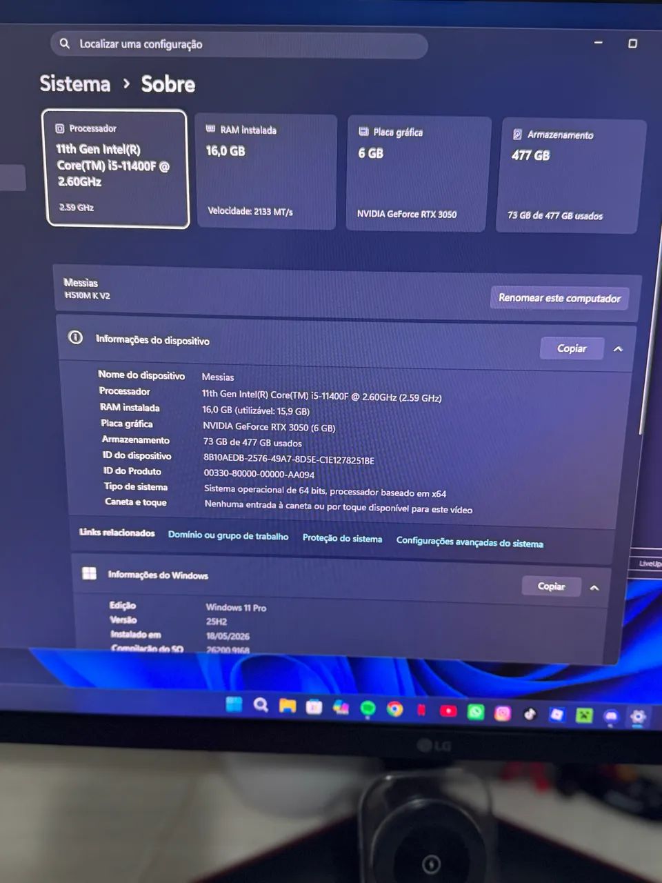 Monitor LG 27 pol 240hz IPS - Foto 3