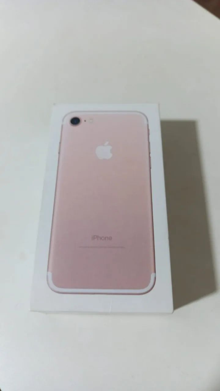 iPhone 7 32GB Rose Gold + Caixa Original e 4 Capinhas (Muito